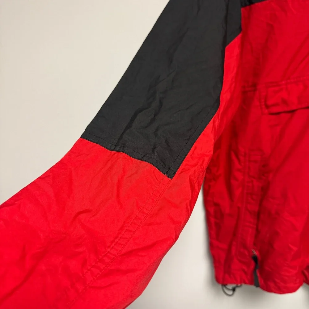 The North Face Hydrenaline Windbreaker Pullover Jacket Red Black Mens Medium Y2K